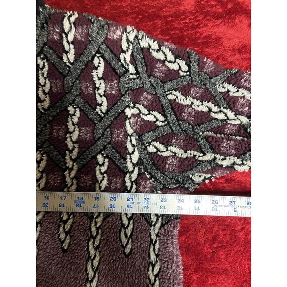 Vintage Duffel Outdoor Womens Shaggy Cottagecore Icicle Fleece Thick Jacket S XL - Picture 7 of 9